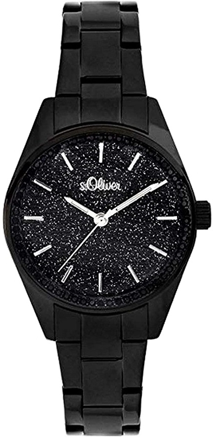 s.Oliver Damklocka SO-3676-MQ S.Oliver Classic Svart/Stål Ø33 mm - s.Oliver