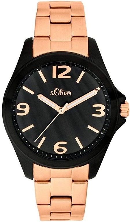 s.Oliver Damklocka SO-3683-MQ S.Oliver Classic Grå/Roséguldstonat - s.Oliver