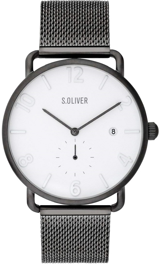 s.Oliver Herrklocka SO-3719-MQ S.Oliver Classic Vit/Stål Ø41 mm - s.Oliver