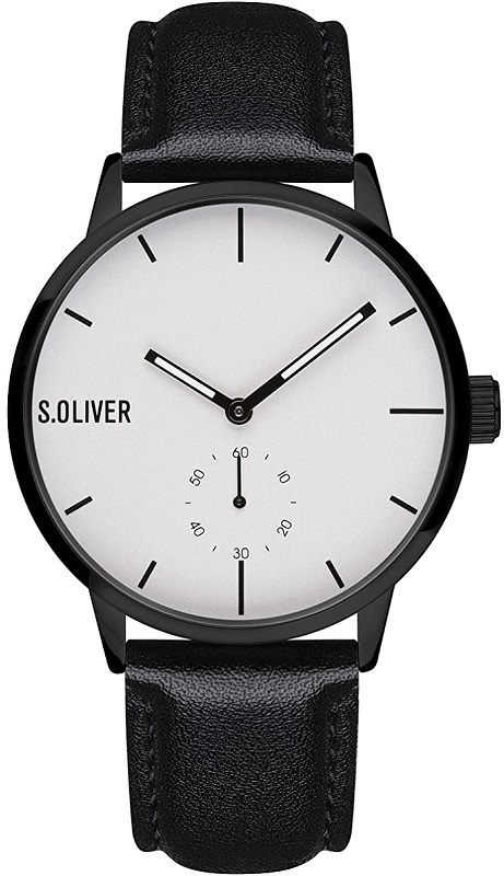 s.Oliver Herrklocka SO-4180-LQ S.Oliver Classic Silverfärgad/Läder
