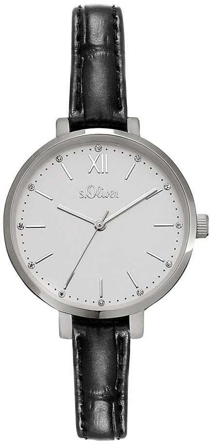 s.Oliver Damklocka SO-4194-LQ S.Oliver Classic Silverfärgad/Läder - s.Oliver