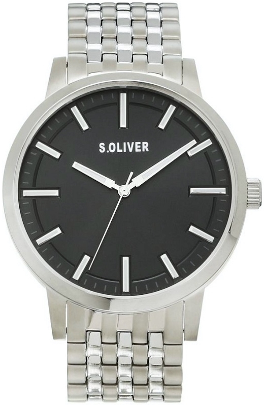 s.Oliver Herrklocka SO-4242-MQT S.Oliver Classic Svart/Titan Ø43 mm - s.Oliver