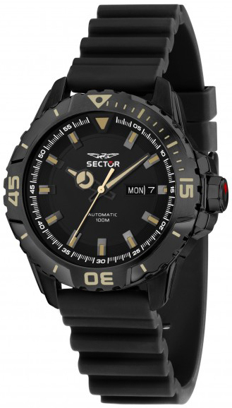 Sector Herrklocka R3221135005 Legend Svart/Gummi &Oslash;43 mm