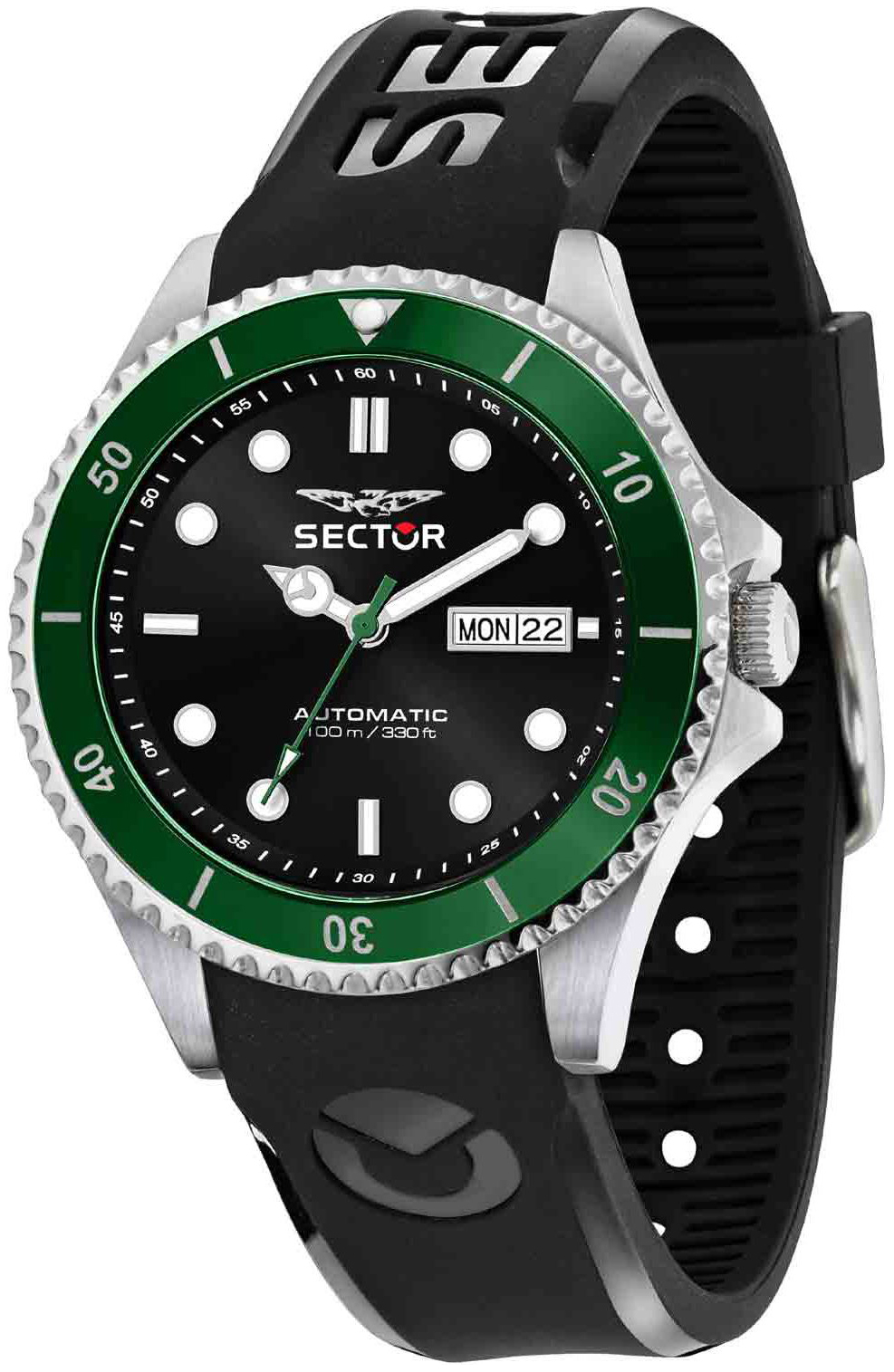 Sector 230 Herrklocka R3221161004 Svart/Gummi Ø43 mm - Sector