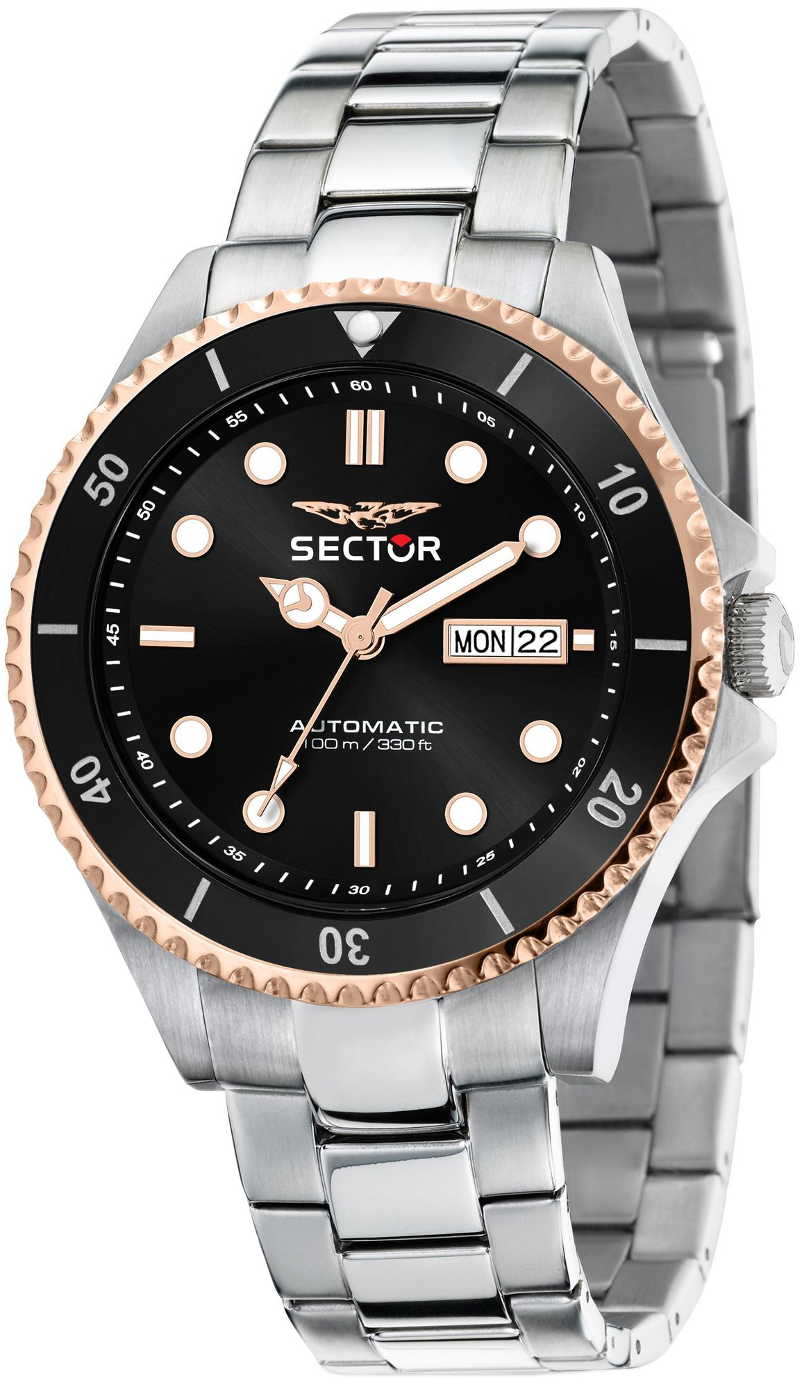 Sector 230 Herrklocka R3223161009 Svart/Stål Ø43 mm - Sector