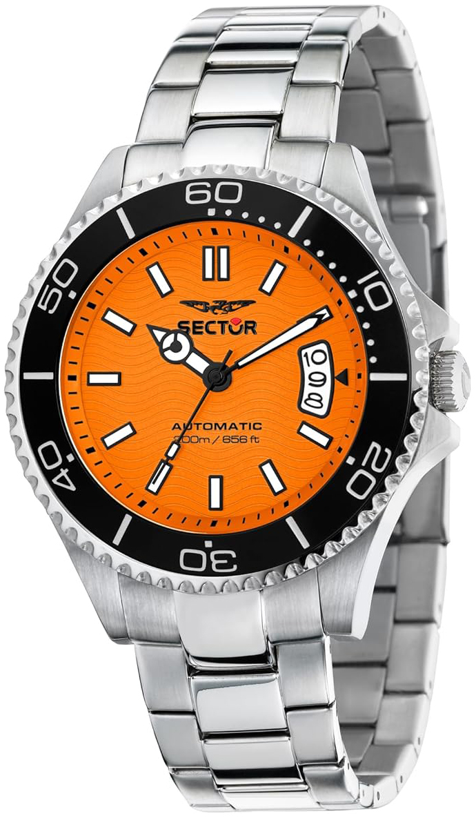 Sector 230 Herrklocka R3223161012 Orange/Stål Ø43 mm - Sector