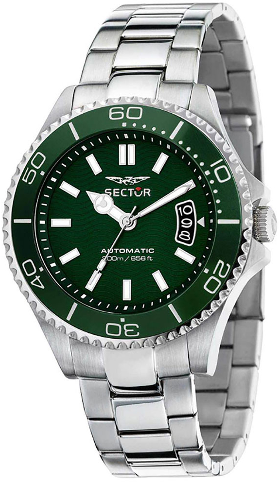 Sector 230 Herrklocka R3223161013 Grön/Stål Ø43 mm - Sector