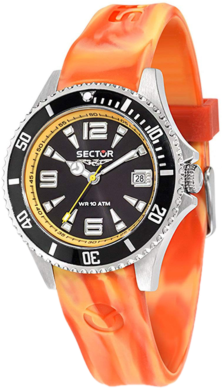 Sector Herrklocka R3251161022 Svart/Gummi Ø46 mm - Sector