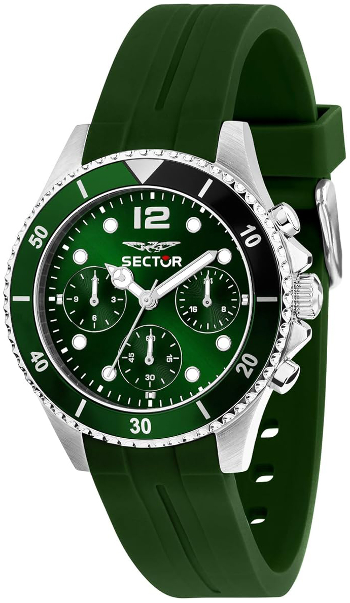Sector 230 Herrklocka R3251161051 Grön/Gummi Ø39 mm - Sector
