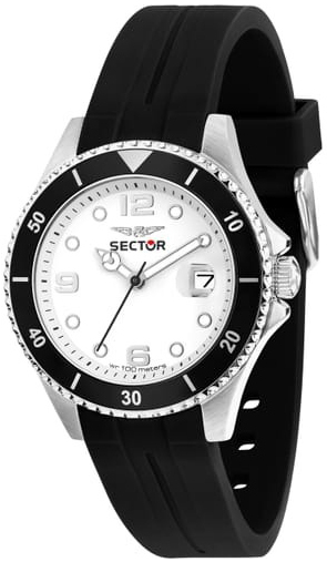 Sector 230 Herrklocka R3251161057 Vit/Gummi &Oslash;39 mm