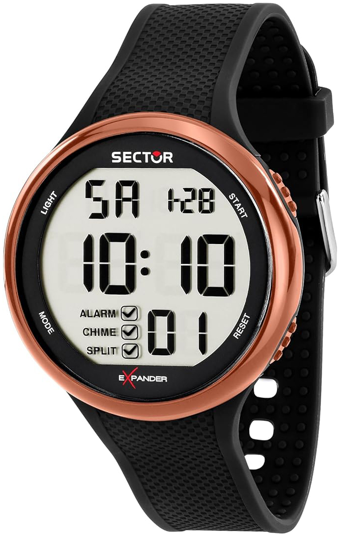 Sector Herrklocka R3251277002 Ex-17 LCD/Gummi Ø46 mm