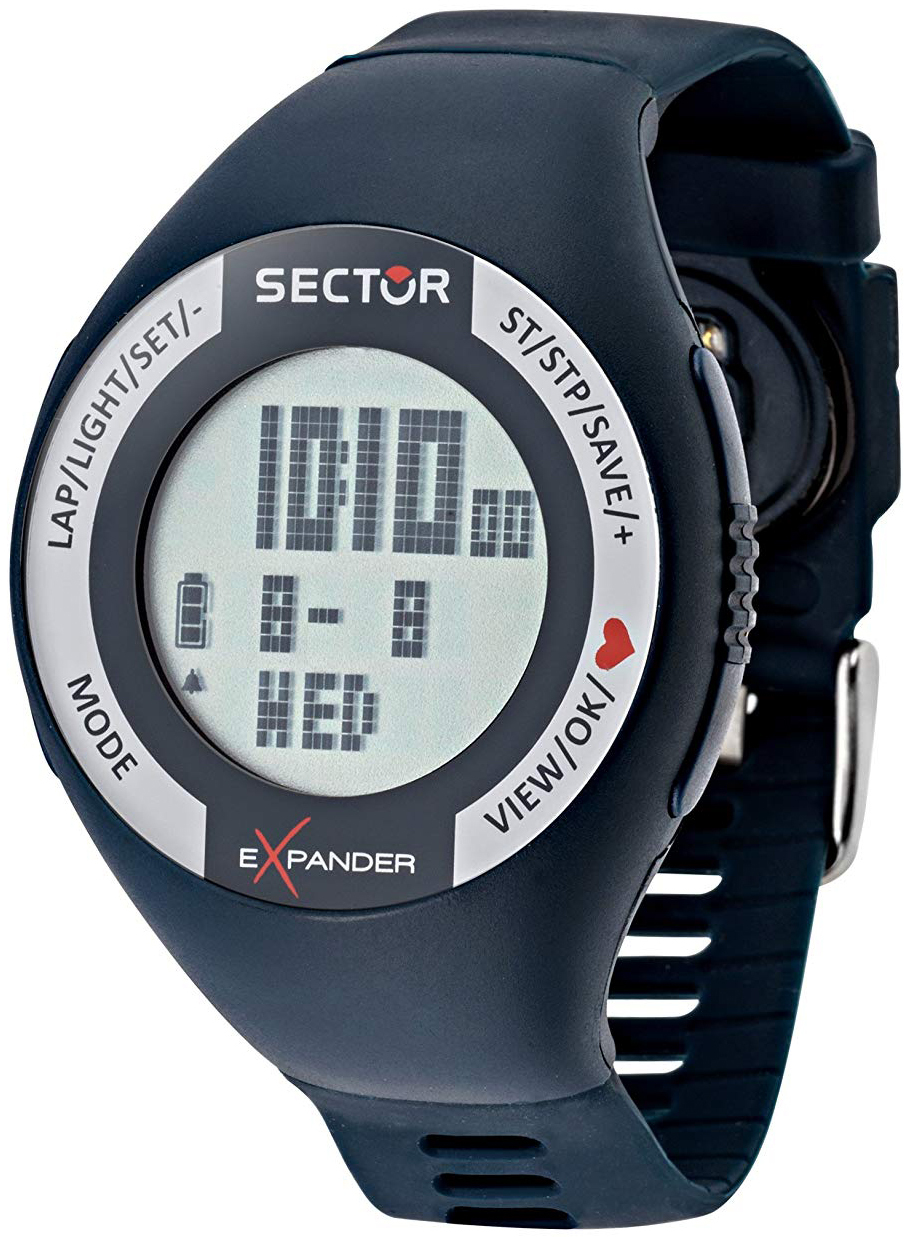 Sector Herrklocka R3251473002 Street LCD/Gummi Ø47 mm - Sector