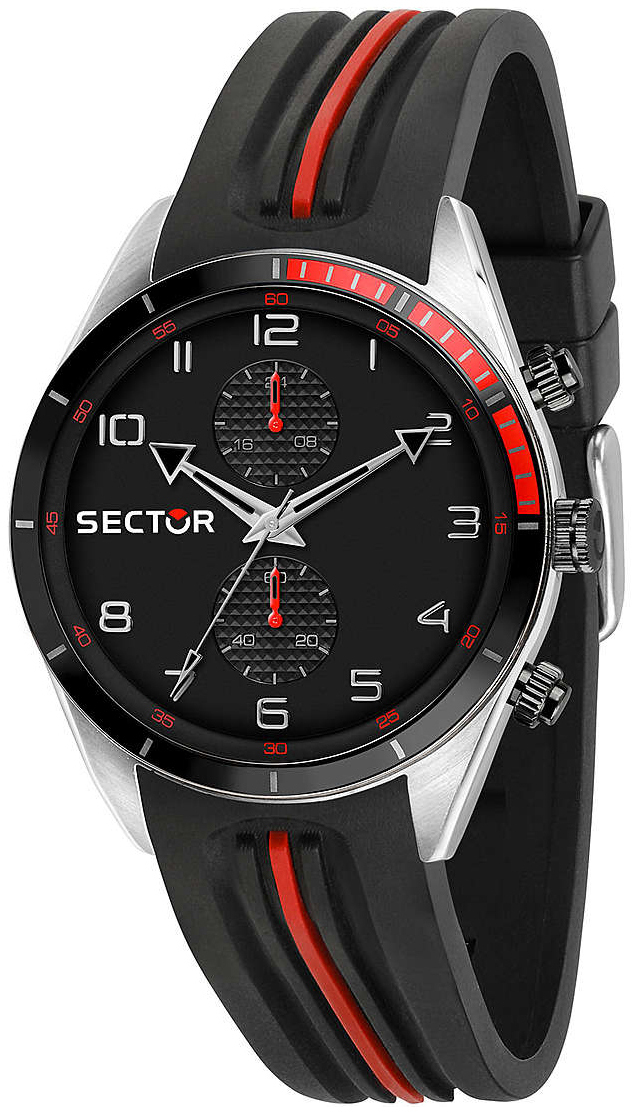Sector Herrklocka R3251516003 Svart/Gummi Ø44 mm - Sector