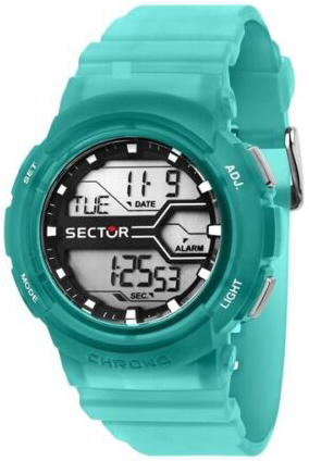 Sector Herrklocka R3251547003 LCD/Resinplast Ø44 mm - Sector