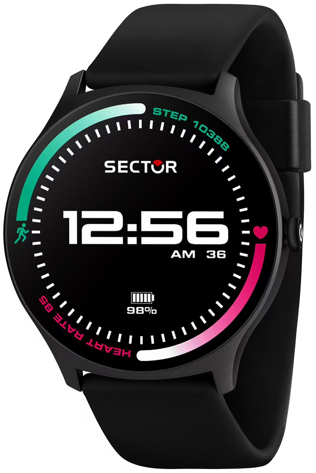 Sector Herrklocka R3251551001 S-06 LCD/Gummi &Oslash;45 mm
