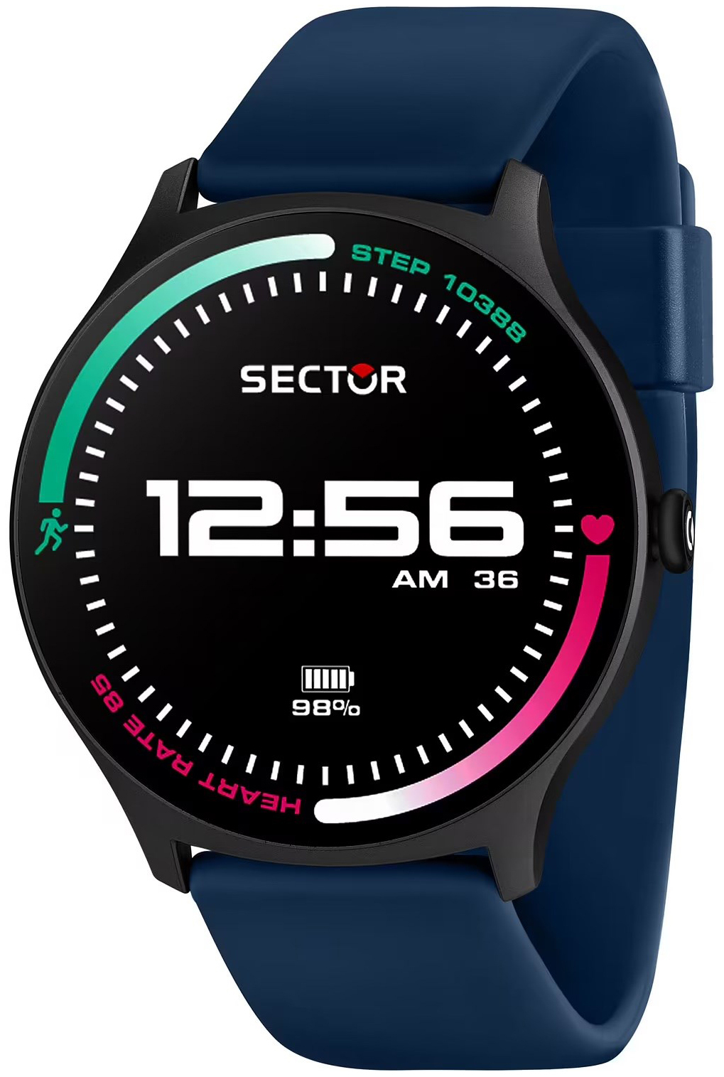 Sector Herrklocka R3251551002 S-06 LCD/Gummi &Oslash;45 mm
