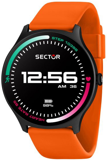 Sector Herrklocka R3251551004 S-06 LCD/Gummi &Oslash;45 mm