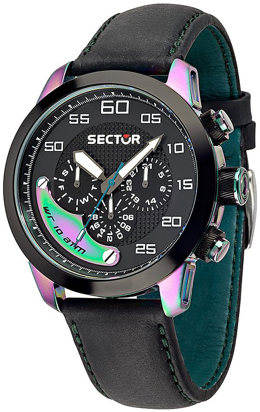 Sector Herrklocka R3251575009 Svart/Läder Ø45 mm - Sector