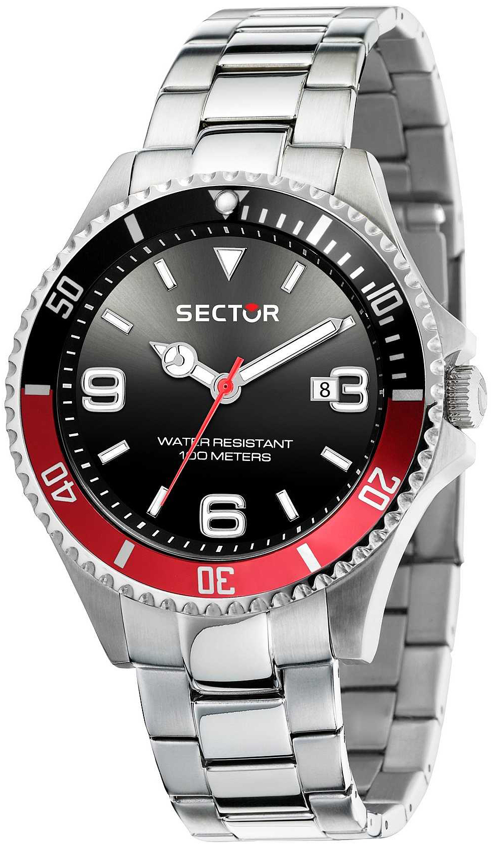 Sector 230 Herrklocka R3253161021 Svart/Stål Ø43 mm - Sector