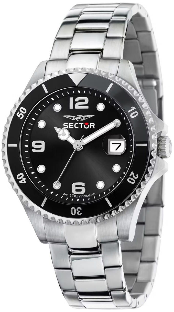 Sector 230 Herrklocka R3253161048 Svart/St&aring;l &Oslash;39 mm