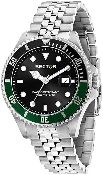 Sector 230 Herrklocka R3253161052 Svart/St&aring;l &Oslash;43 mm