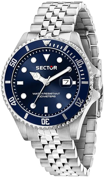 Sector 230 Herrklocka R3253161053 Bl&aring;/St&aring;l &Oslash;43 mm