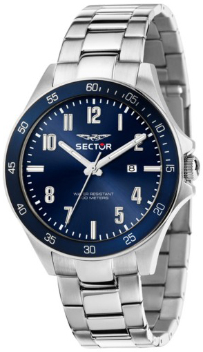 Sector 230 Herrklocka R3253161058 Bl&aring;/St&aring;l &Oslash;43 mm