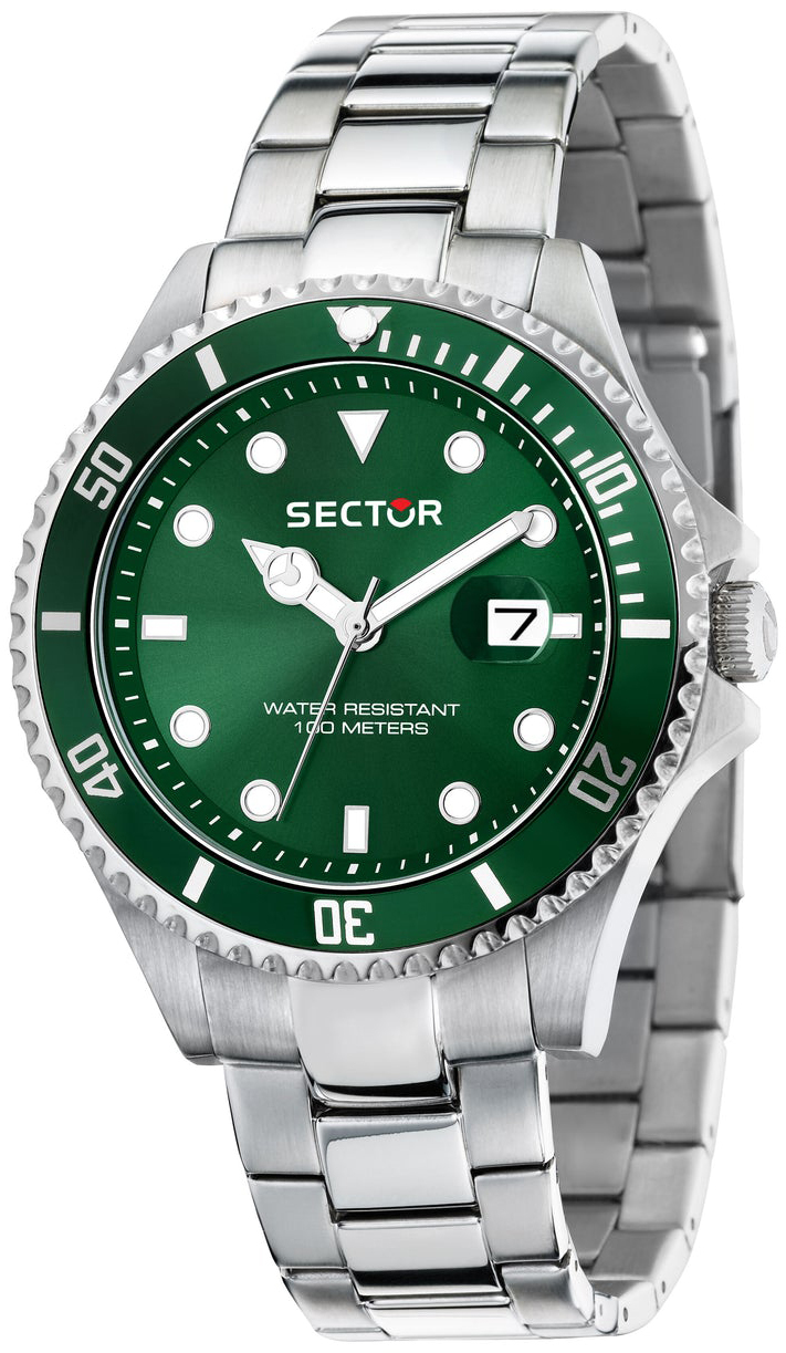 Sector 230 Herrklocka R3253161059 Gr&ouml;n/St&aring;l &Oslash;43 mm