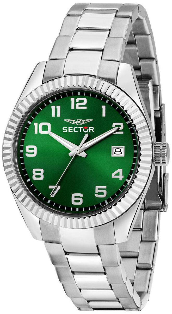 Sector 240 Herrklocka R3253240016 Grön/Stål Ø39 mm
