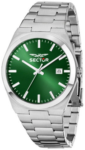 Sector Herrklocka R3253301002 C-300 Gr&ouml;n/St&aring;l &Oslash;40 mm