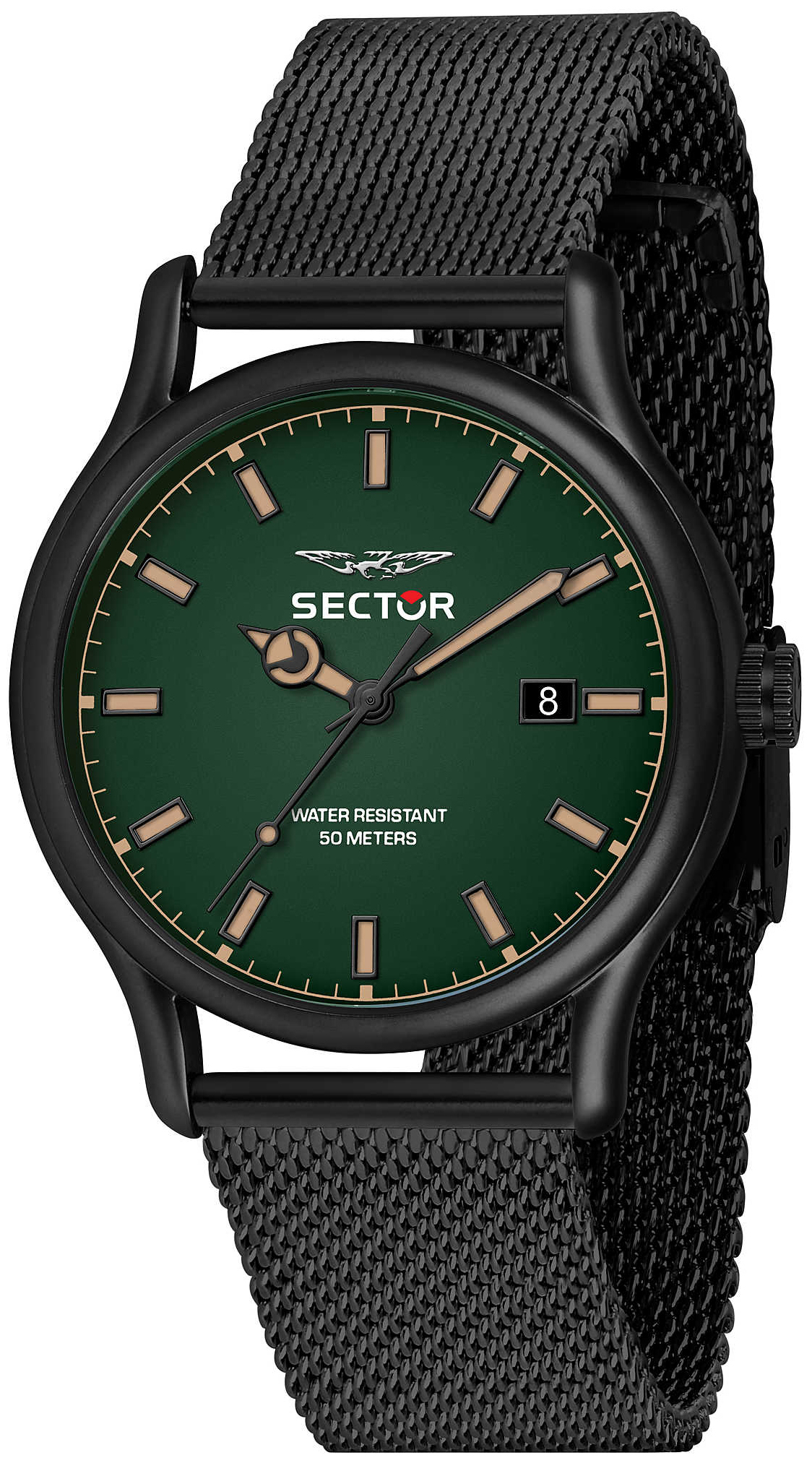 Sector 660 Herrklocka R3253517021 Grön/Stål Ø43 mm - Sector