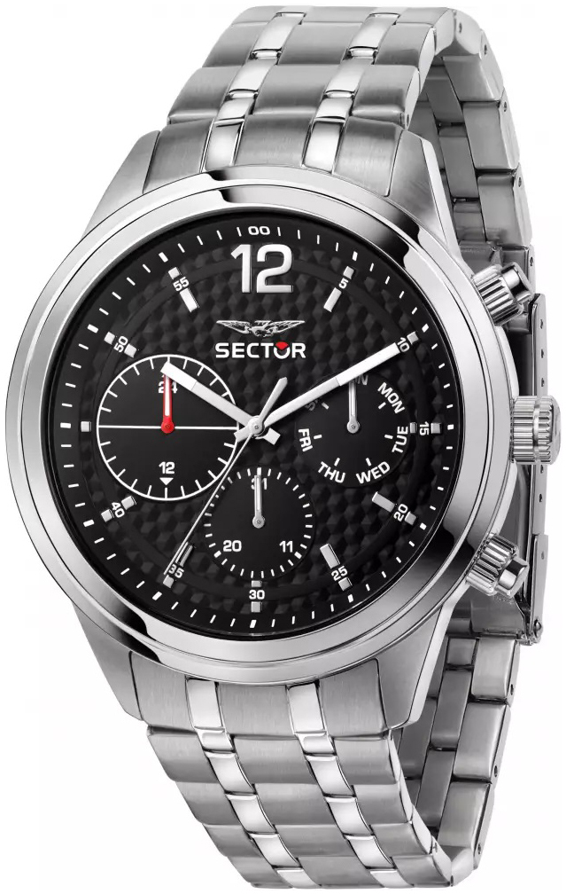 Sector Herrklocka R3253540007 Svart/Stål Ø45 mm - Sector