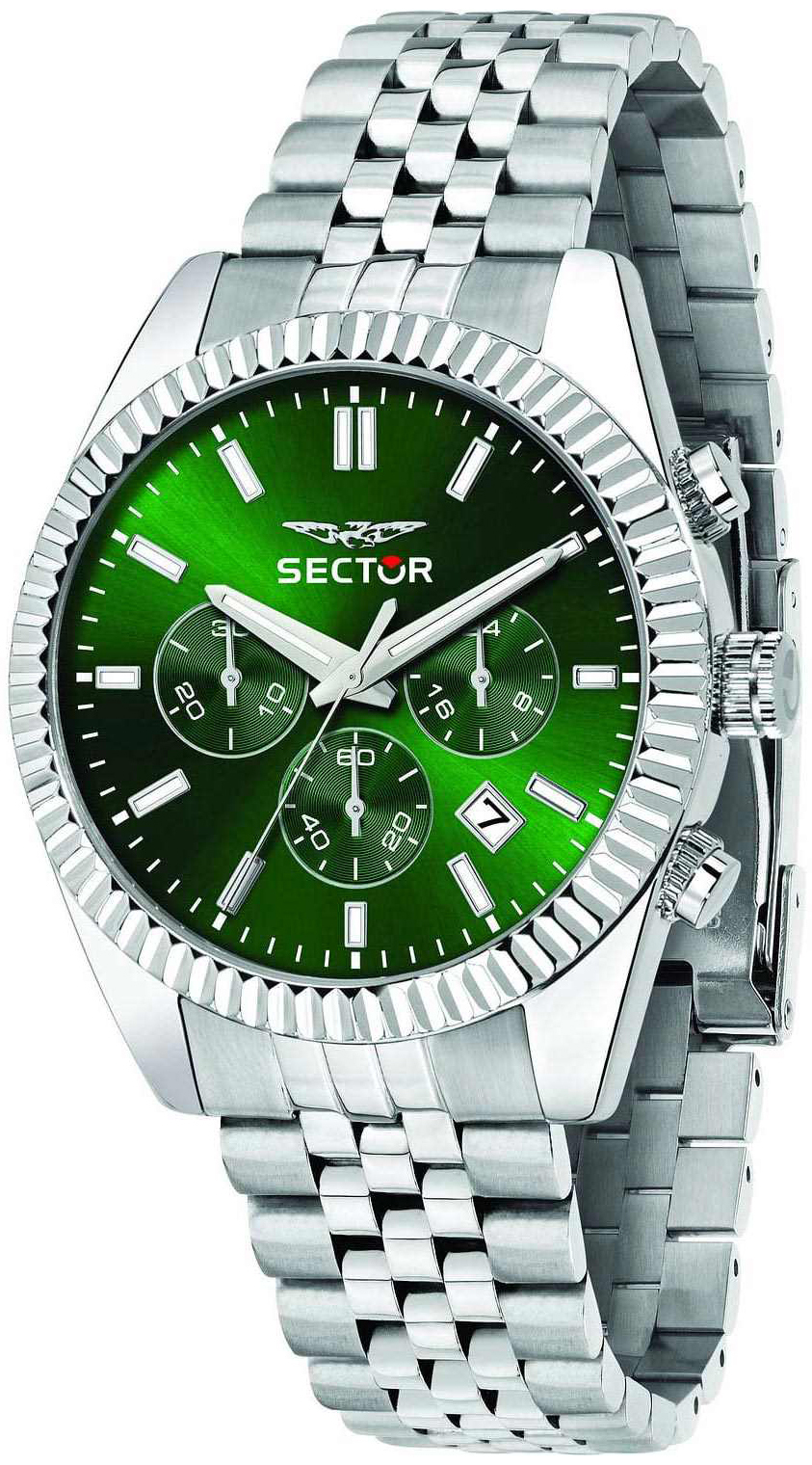 Sector 240 Herrklocka R3273640004 Gr&ouml;n/St&aring;l &Oslash;41 mm