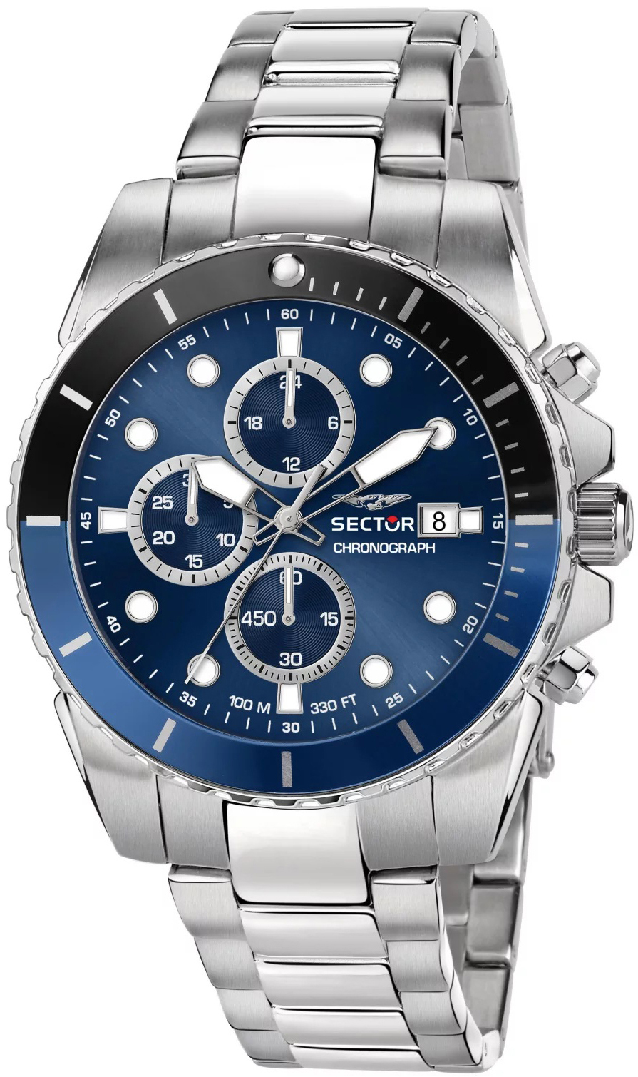 Sector Herrklocka R3273776003 Blå/Stål Ø48 mm - Sector