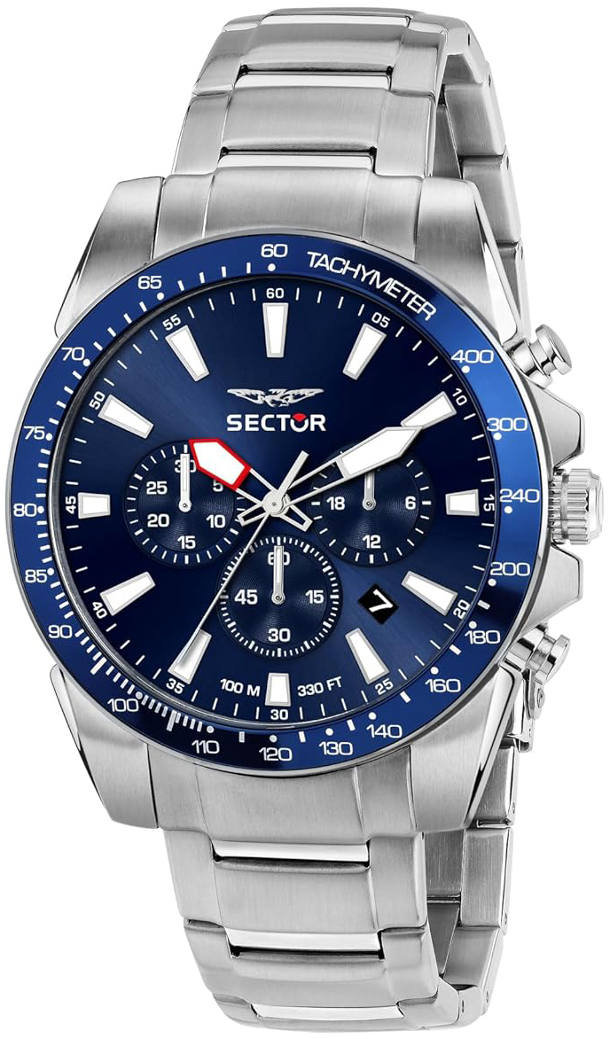 Sector 450 Herrklocka R3273776009 Bl&aring;/St&aring;l &Oslash;43 mm
