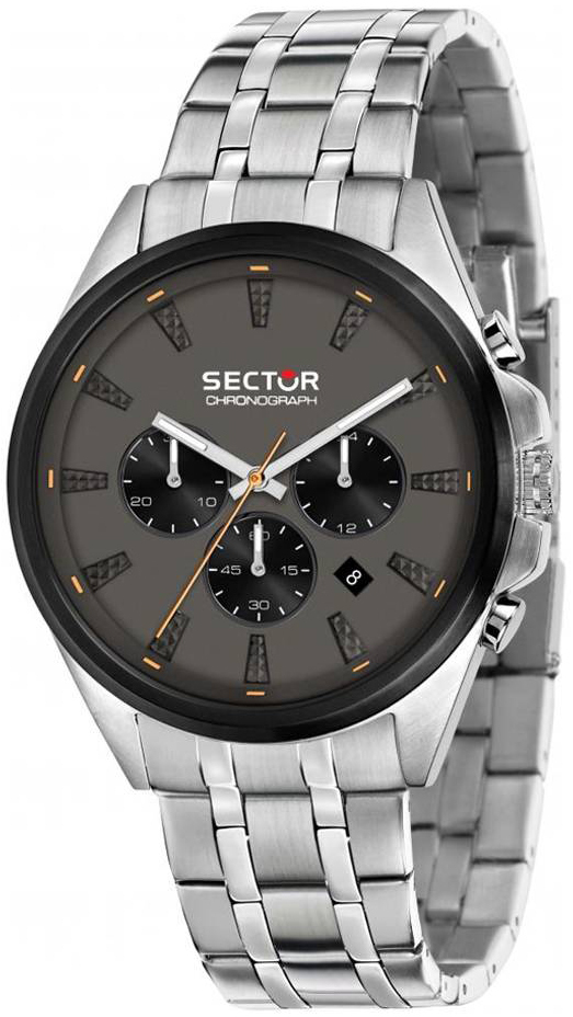 Sector Herrklocka R3273991003 Grå/Stål Ø44 mm - Sector