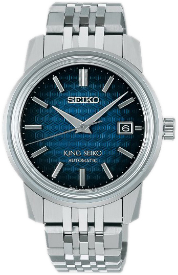 Seiko Herrklocka SJE105J1 King Blå/Stål Ø38.6 mm - Seiko