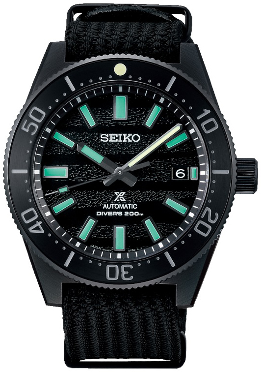 Seiko Herrklocka SLA067J1 Prospex Svart/Textil Ø41.3 mm - Seiko