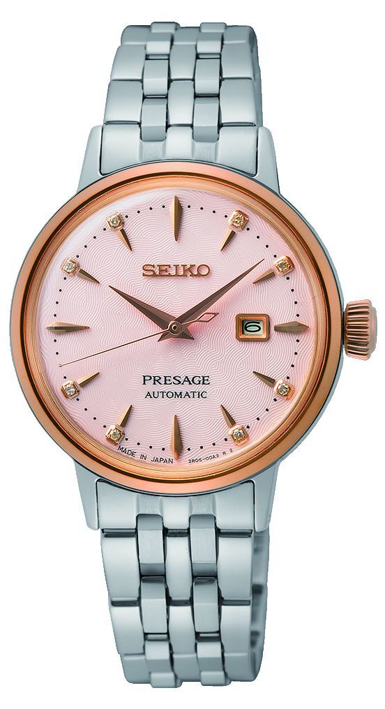 Seiko Damklocka SRE012J1 Presage Coctail Rosa/Stål Ø30 mm - Seiko