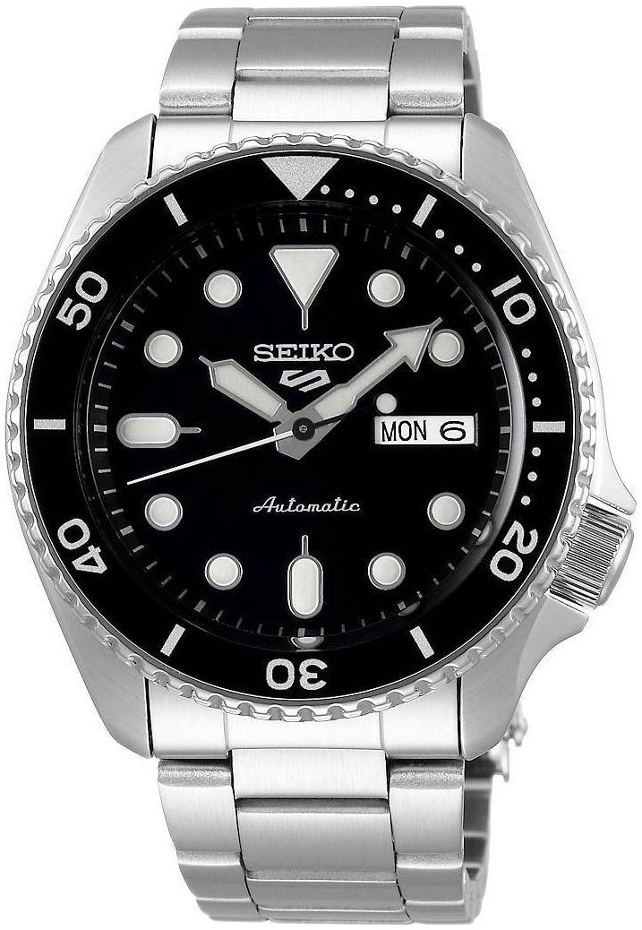 Seiko 5 Sports Herrklocka SRPD55K1 Svart/Stål Ø43 mm - Seiko