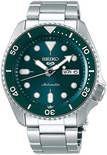 Seiko 5 Sports Herrklocka SRPD61K1 Grön/Stål Ø43 mm - Seiko