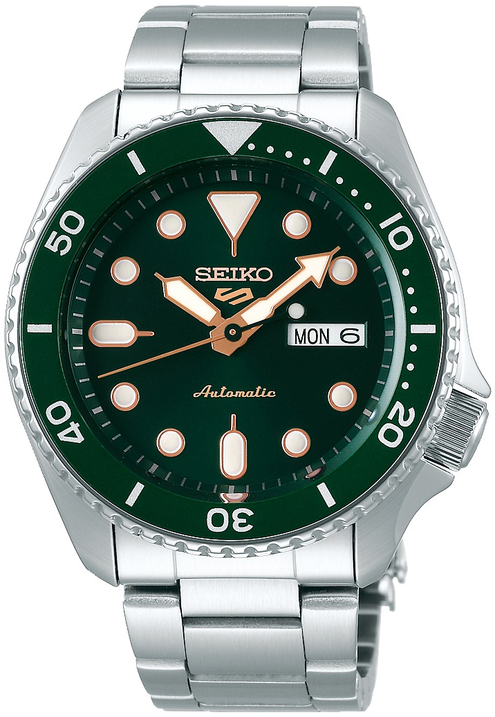 Seiko 5 Sports Herrklocka SRPD63K1 Grön/Stål Ø42.5 mm - Seiko