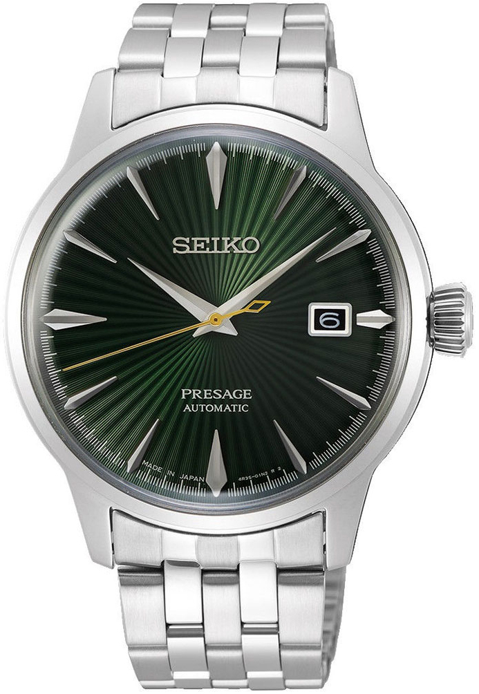 Seiko Herrklocka SRPE15J1 Presage Grön/Stål Ø40.5 mm - Seiko