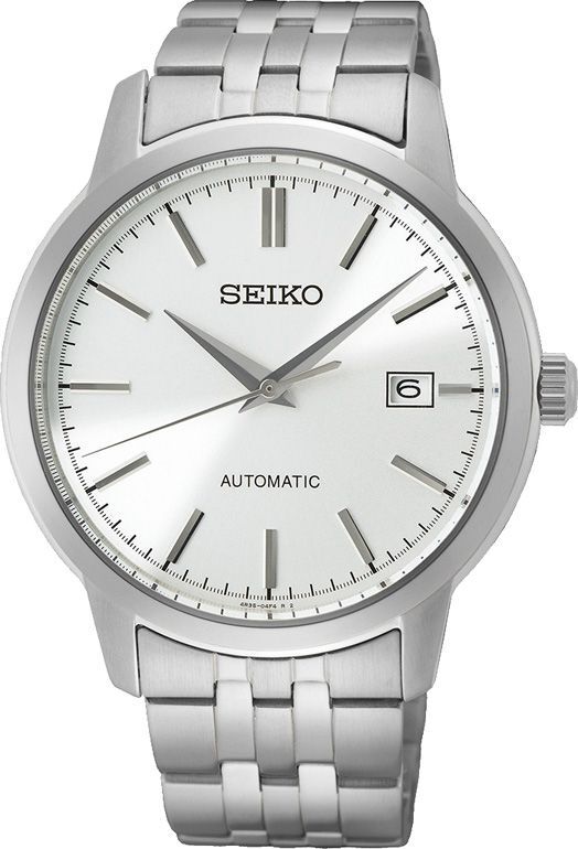 Seiko Herrklocka SRPH85K1 Classic Sharp Edged Vit/Stål Ø41 mm - Seiko