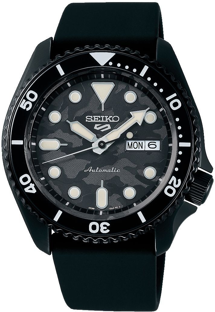 Seiko 5 Sports Herrklocka SRPJ39K1 Yuto Horigome Grå/Gummi Ø43 mm - Seiko