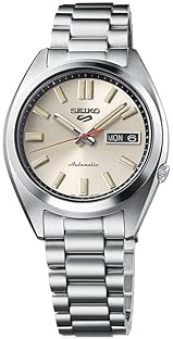 Seiko 5 Herrklocka SRPK91K1 Beige/Stål Ø37.4 mm - Seiko