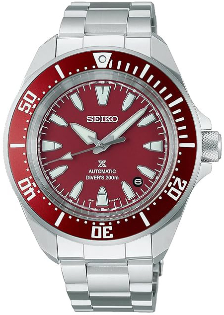 Seiko Herrklocka SRPL11K1 Prospex Röd/Stål Ø44 mm - Seiko