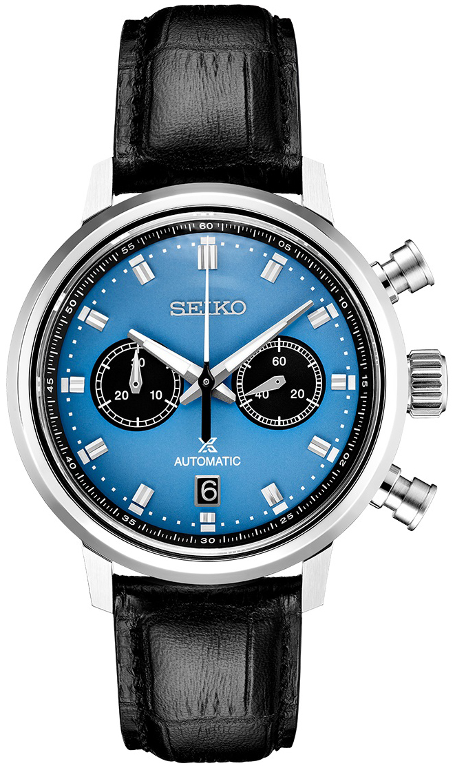 Seiko Herrklocka SRQ039J1 Prospex Blå/Läder Ø42.5 mm - Seiko