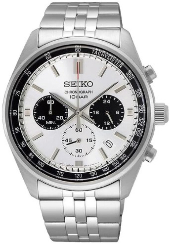 Seiko Herrklocka SSB425P1 Sport Vit/Stål Ø41.5 mm - Seiko