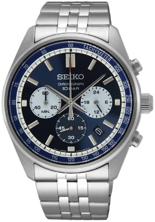 Seiko Herrklocka SSB427P1 Sport Blå/Stål Ø41.5 mm